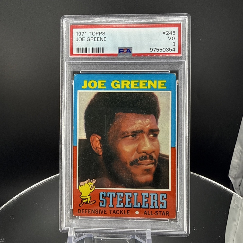 PICK 1 -1971 Topps Football ROOKIE Joe Greene #245 - PSA 3 - Pittsburgh Steelers